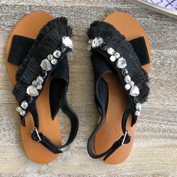 Vince Camuto Ampella Embellished Fringe Sandal - Picture 3 of 5